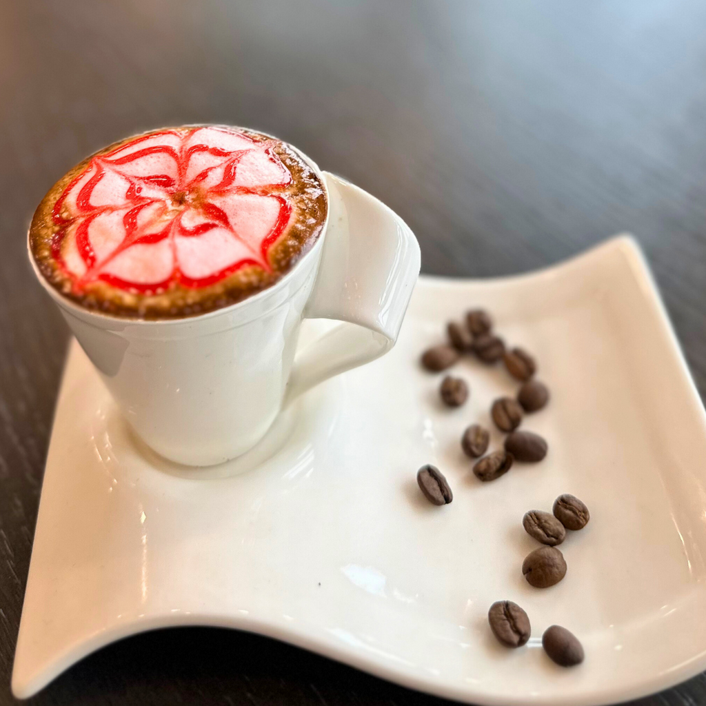 Valentine's Day Latte: A Cupid's Arrow Creation